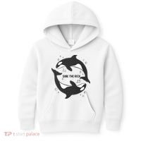 Sink The Rich Gladys The Yacht Sinking Killer Whale Funny Whale Kids Hoodie thumb 0