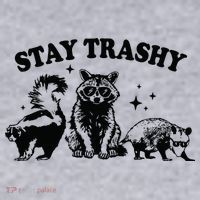Stay Trashy Retro Funny Racoon Women's Sweatshirt thumb 2