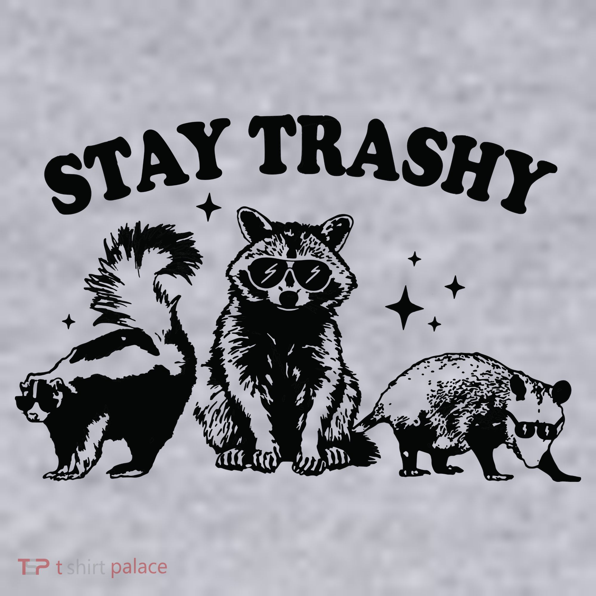 Stay Trashy Retro Funny Racoon Women's Sweatshirt