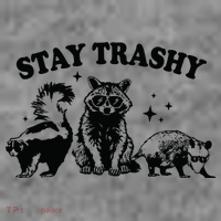 Stay Trashy Retro Funny Racoon Toddler Hoodie thumb 2