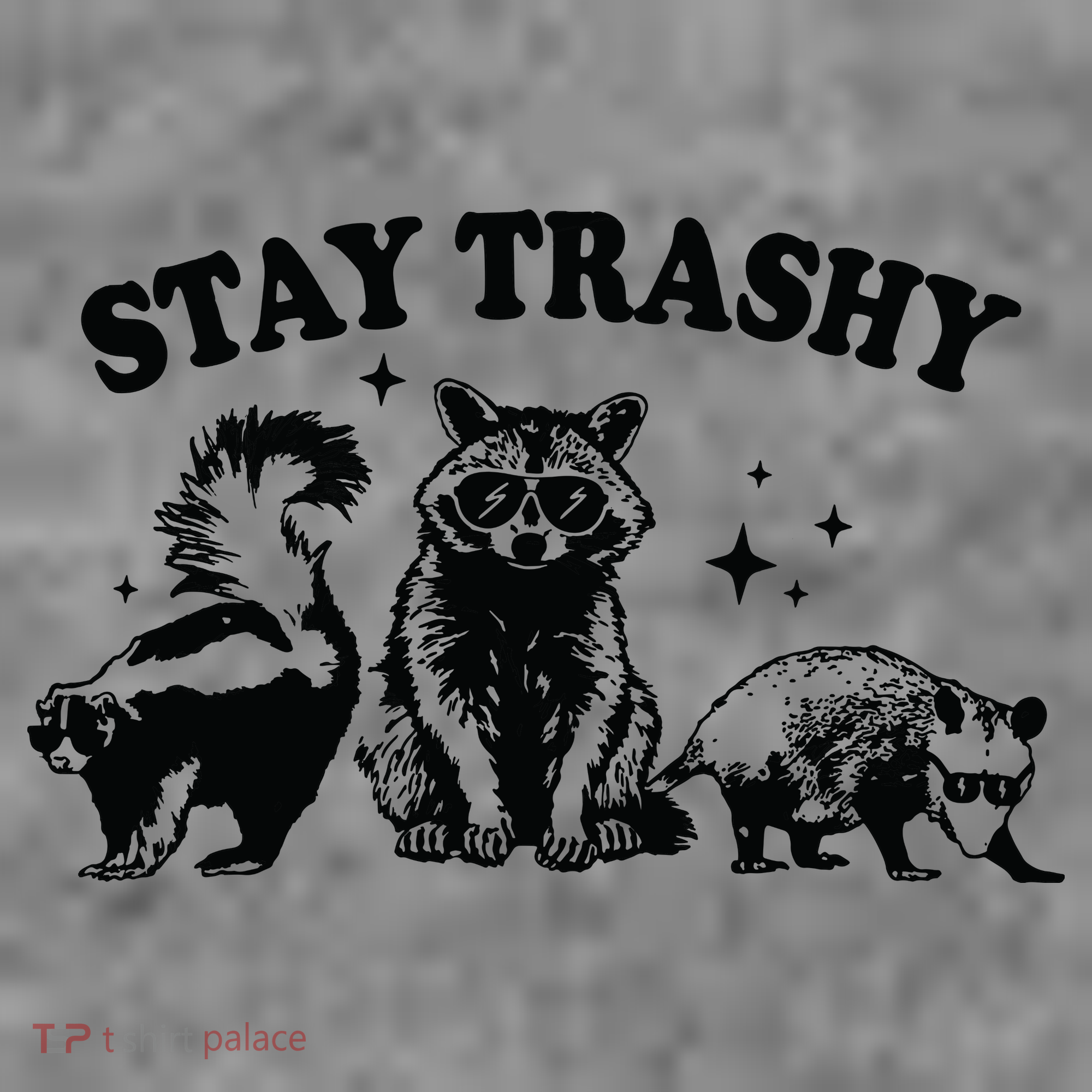 Stay Trashy Retro Funny Racoon Toddler Hoodie