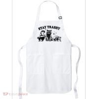 Stay Trashy Retro Funny Racoon Apron thumb 0