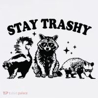 Stay Trashy Retro Funny Racoon Baby Bodysuit thumb 2