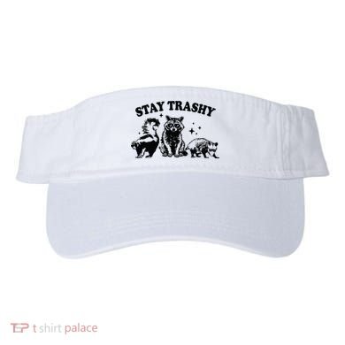 Stay Trashy Retro Funny Racoon Visor