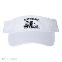 Stay Trashy Retro Funny Racoon Visor thumb 0