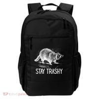 Stay Trashy Raccoon Funny Meme Backpack thumb 0