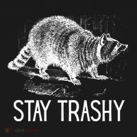 Stay Trashy Raccoon Funny Meme Coaster thumb 2