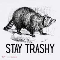 Stay Trashy Raccoon Funny Meme Doggie Tank thumb 4