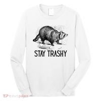 Stay Trashy Raccoon Funny Meme Long Sleeve Shirt thumb 0