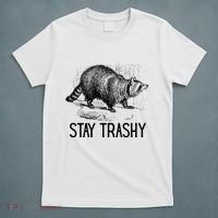 Stay Trashy Raccoon Funny Meme T-Shirt thumb 5