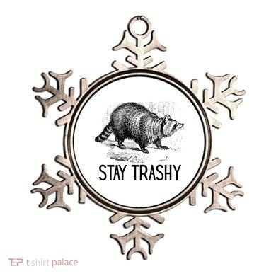 Stay Trashy Raccoon Funny Meme Ornament