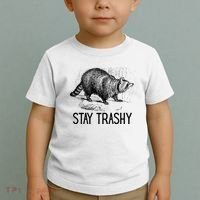 Stay Trashy Raccoon Funny Meme Toddler T-Shirt thumb 2