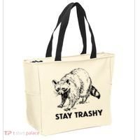 Stay Trashy Raccoon Tote Bag thumb 2