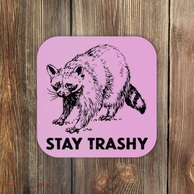 Stay Trashy Raccoon Coaster