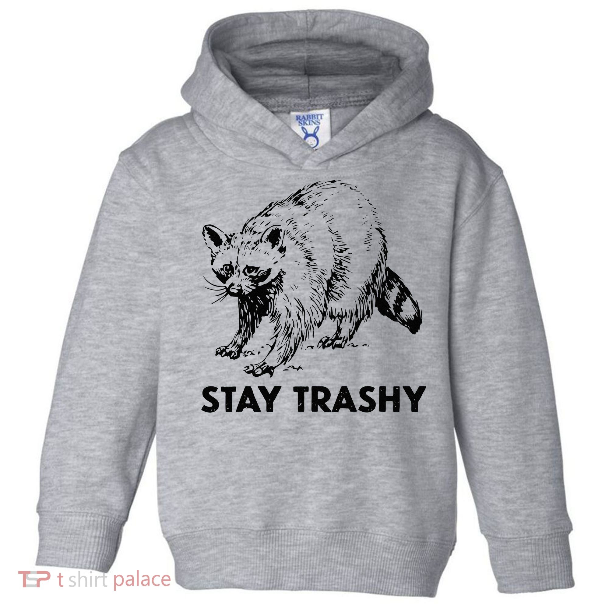 Stay Trashy Raccoon Toddler Hoodie