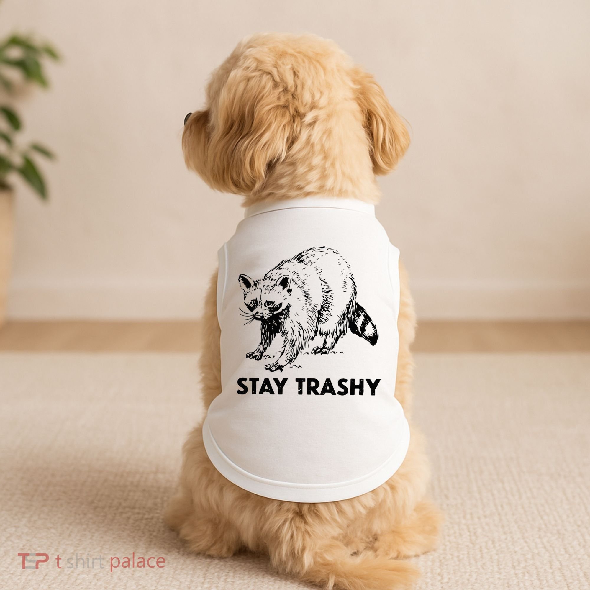Stay Trashy Raccoon Doggie Tank