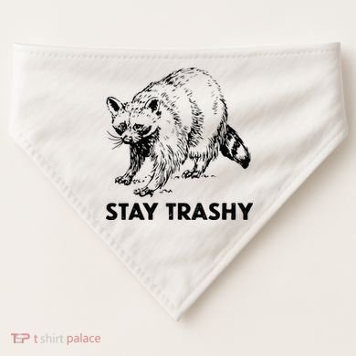 Stay Trashy Raccoon USA-Made Doggie Bandana