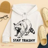 Stay Trashy Raccoon Hoodie thumb 4