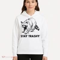 Stay Trashy Raccoon Hoodie thumb 5