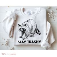 Stay Trashy Raccoon Sweatshirt thumb 2