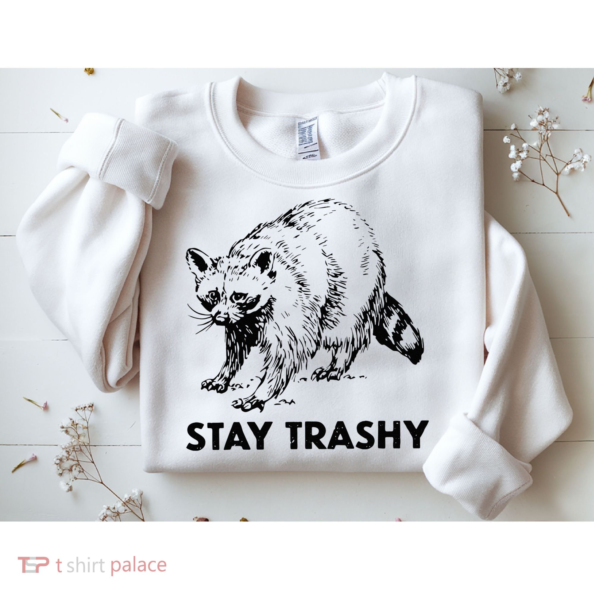 Stay Trashy Raccoon Sweatshirt