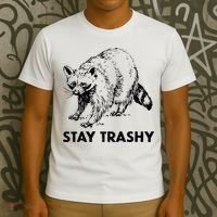 Stay Trashy Raccoon T-Shirt thumb 3