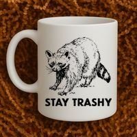 Stay Trashy Raccoon Coffee Mug thumb 2