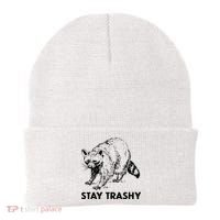 Stay Trashy Raccoon Beanie thumb 0