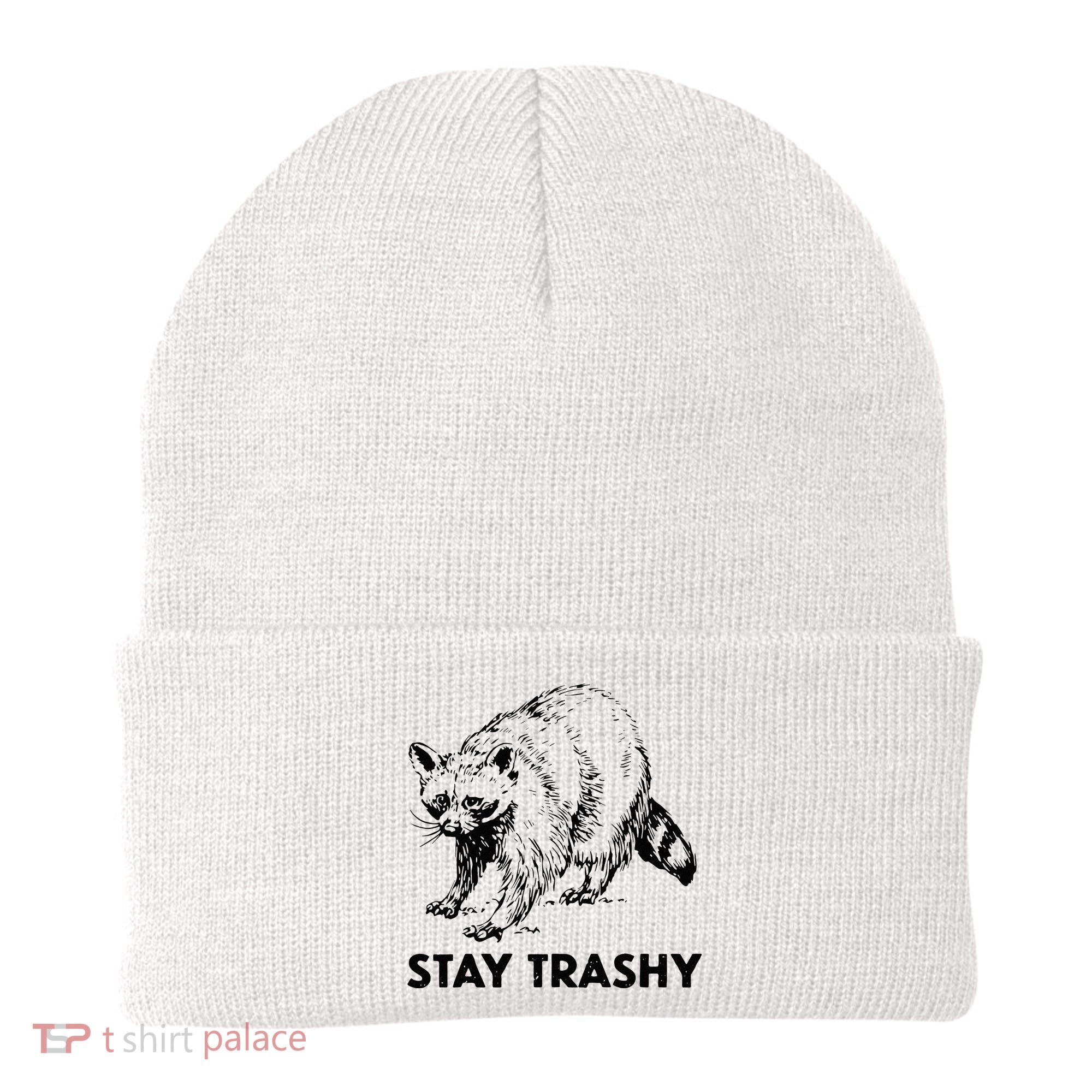 Stay Trashy Raccoon Beanie