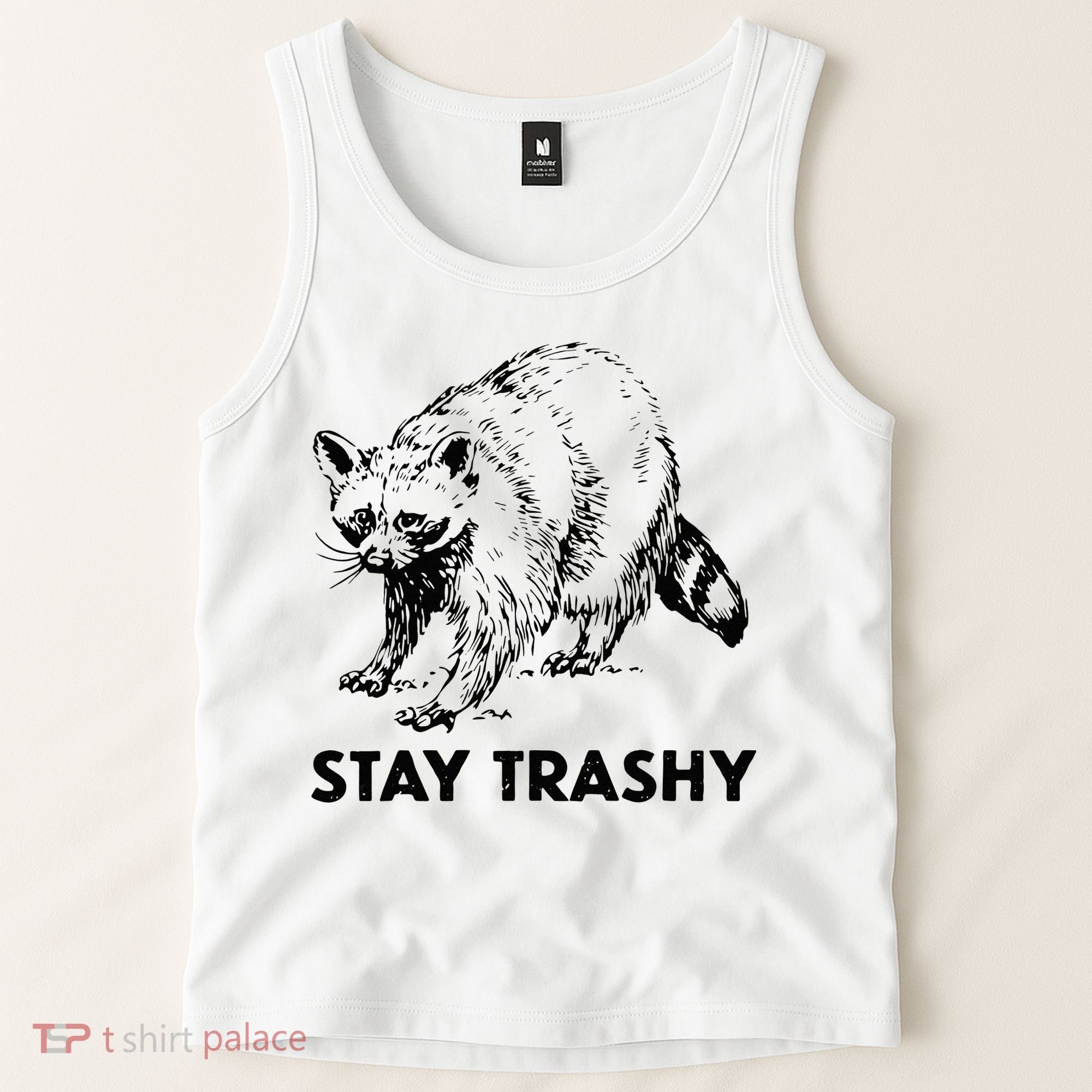 Stay Trashy Raccoon Tank Top