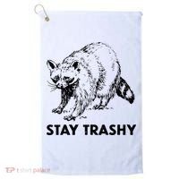 Stay Trashy Raccoon Golf Towel thumb 0