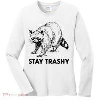 Stay Trashy Raccoon Women's Long Sleeve Shirt thumb 0
