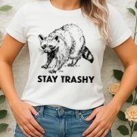 Stay Trashy Raccoon Women's T-Shirt thumb 2