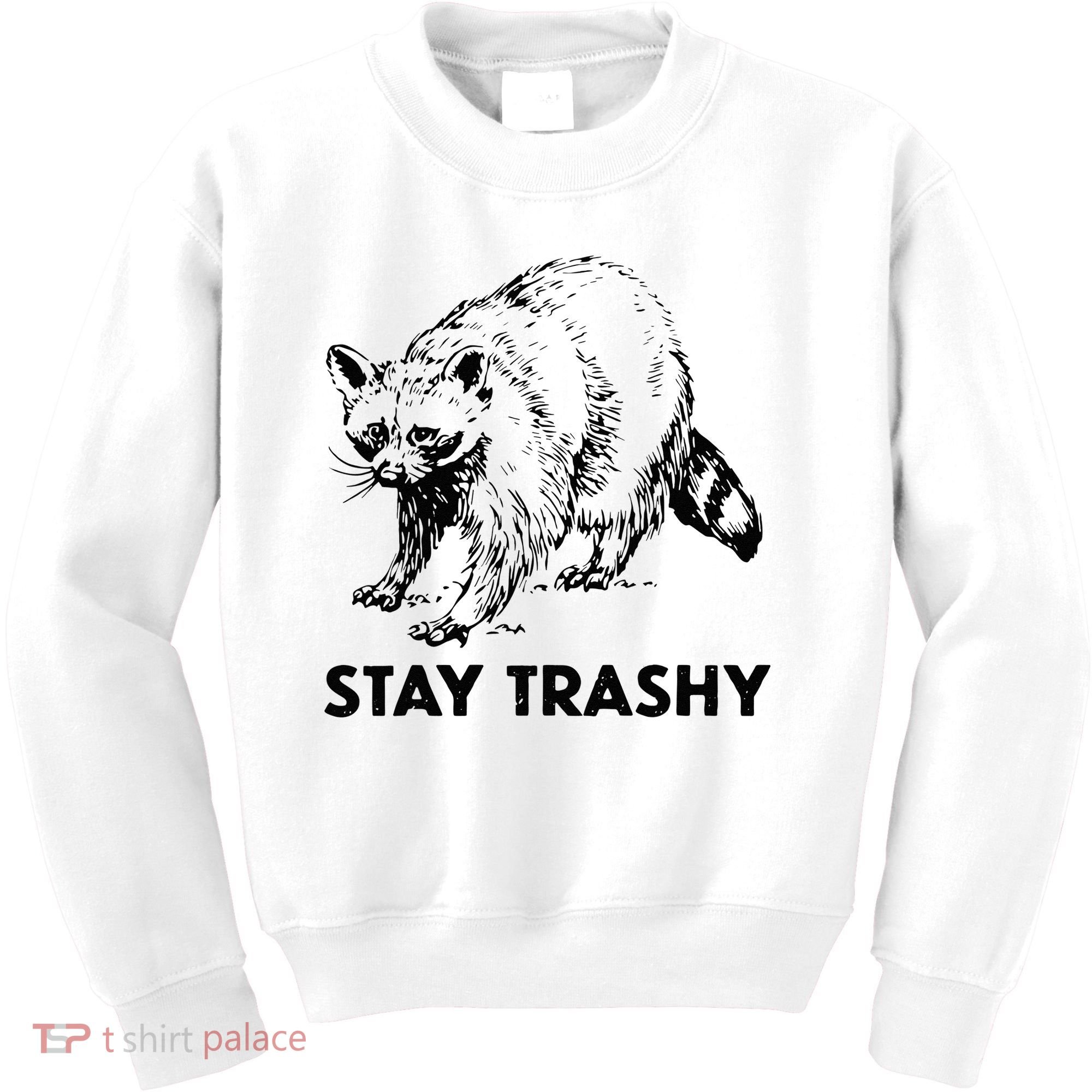 Stay Trashy Raccoon Kids Sweatshirt