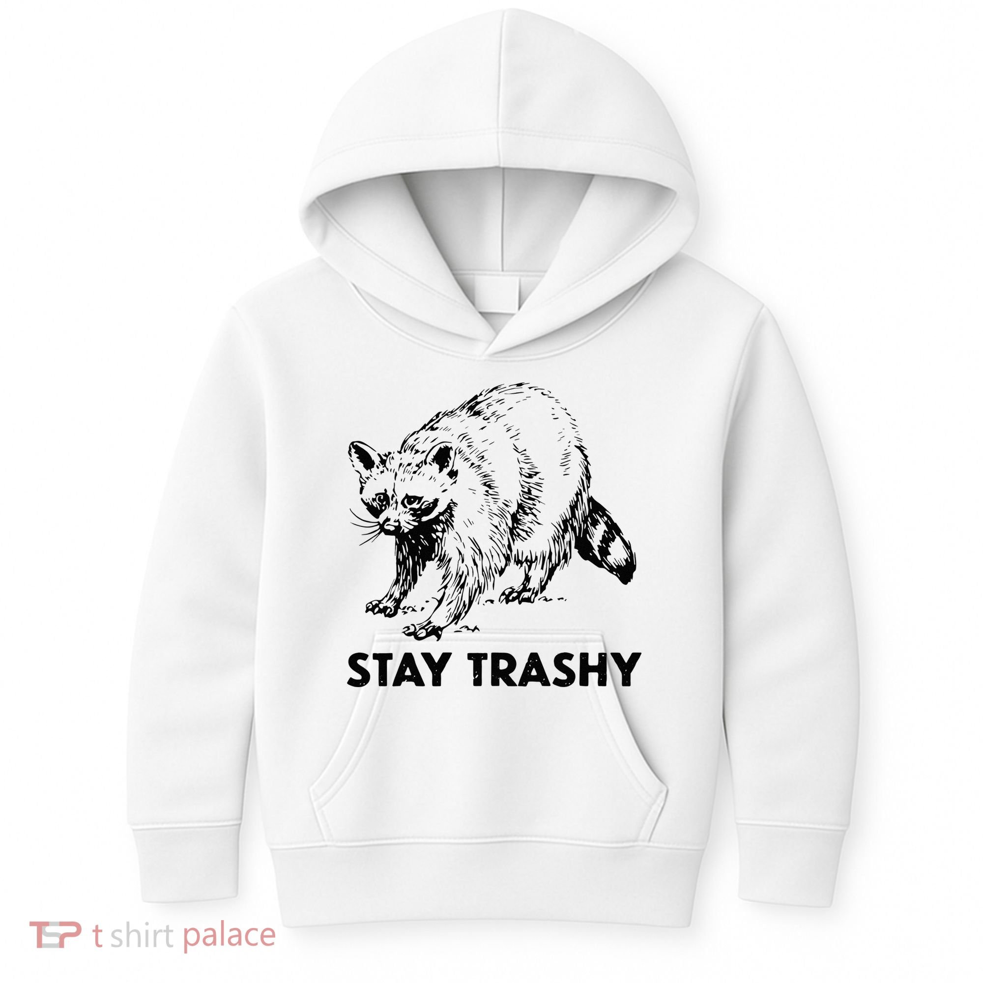 Stay Trashy Raccoon Kids Hoodie