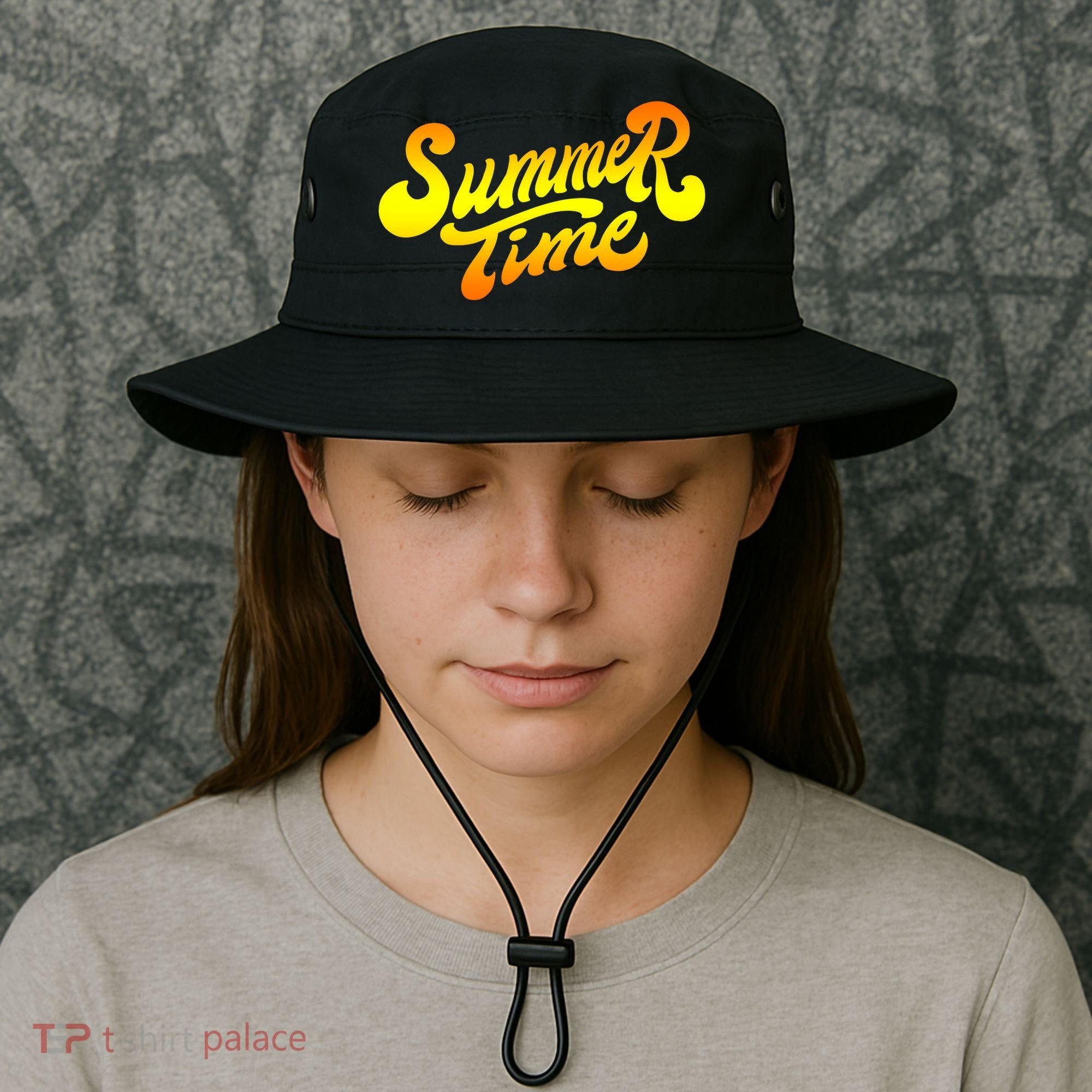 Summer Time Retro Bucket Hat