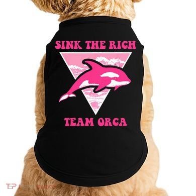 Sink The Rich Tea Orca Whale Apparel Doggie Tank