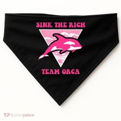 Sink The Rich Tea Orca Whale Apparel USA-Made Doggie Bandana
