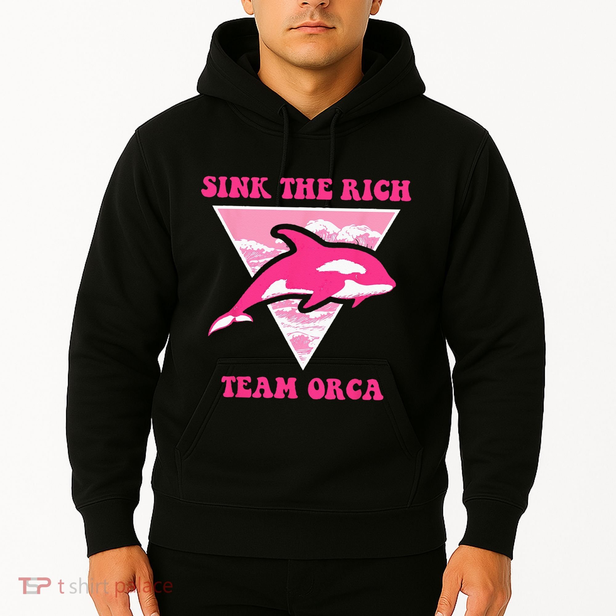 Sink The Rich Tea Orca Whale Apparel Hoodie