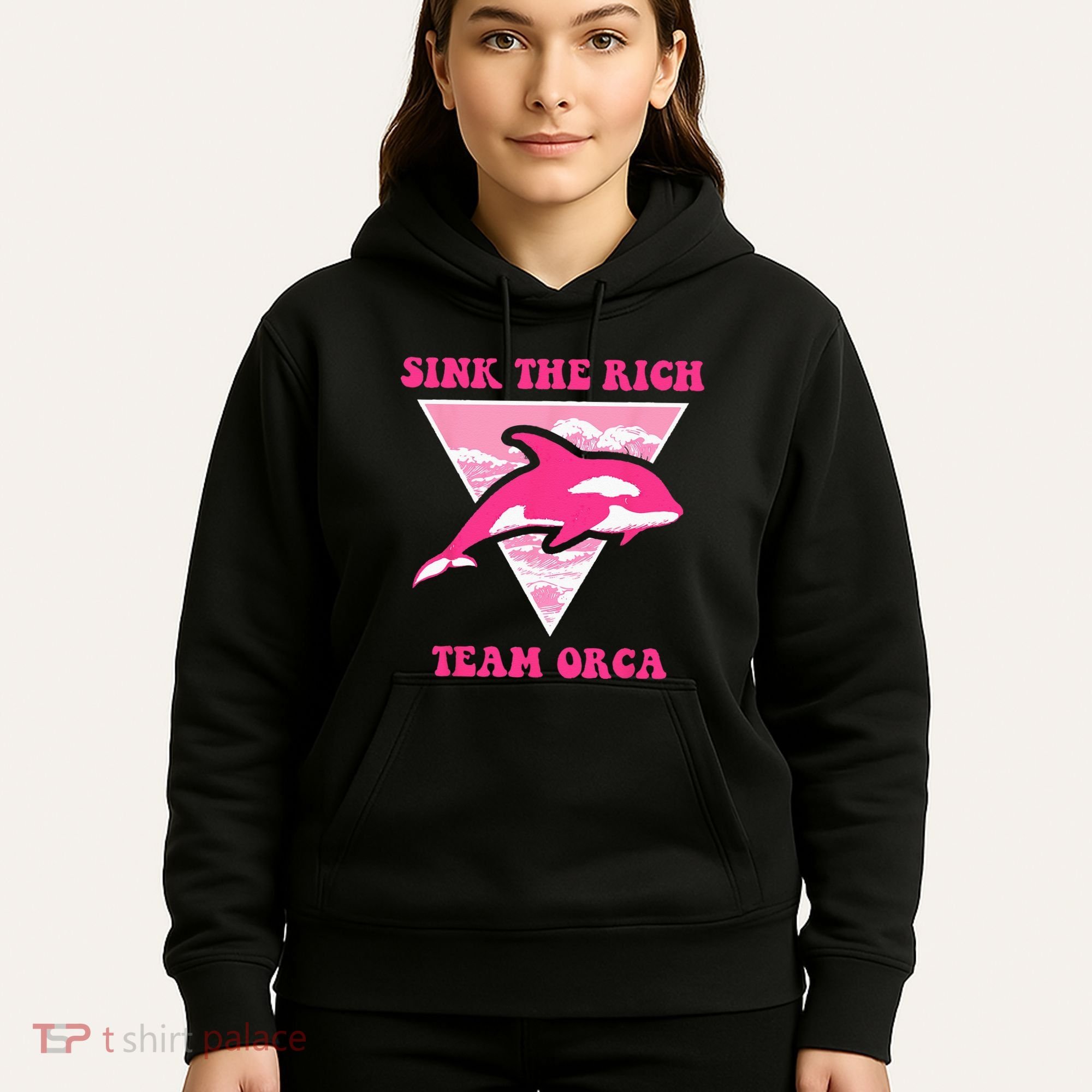 Sink The Rich Tea Orca Whale Apparel Hoodie