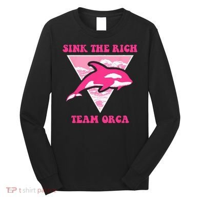 Sink The Rich Tea Orca Whale Apparel Long Sleeve Shirt