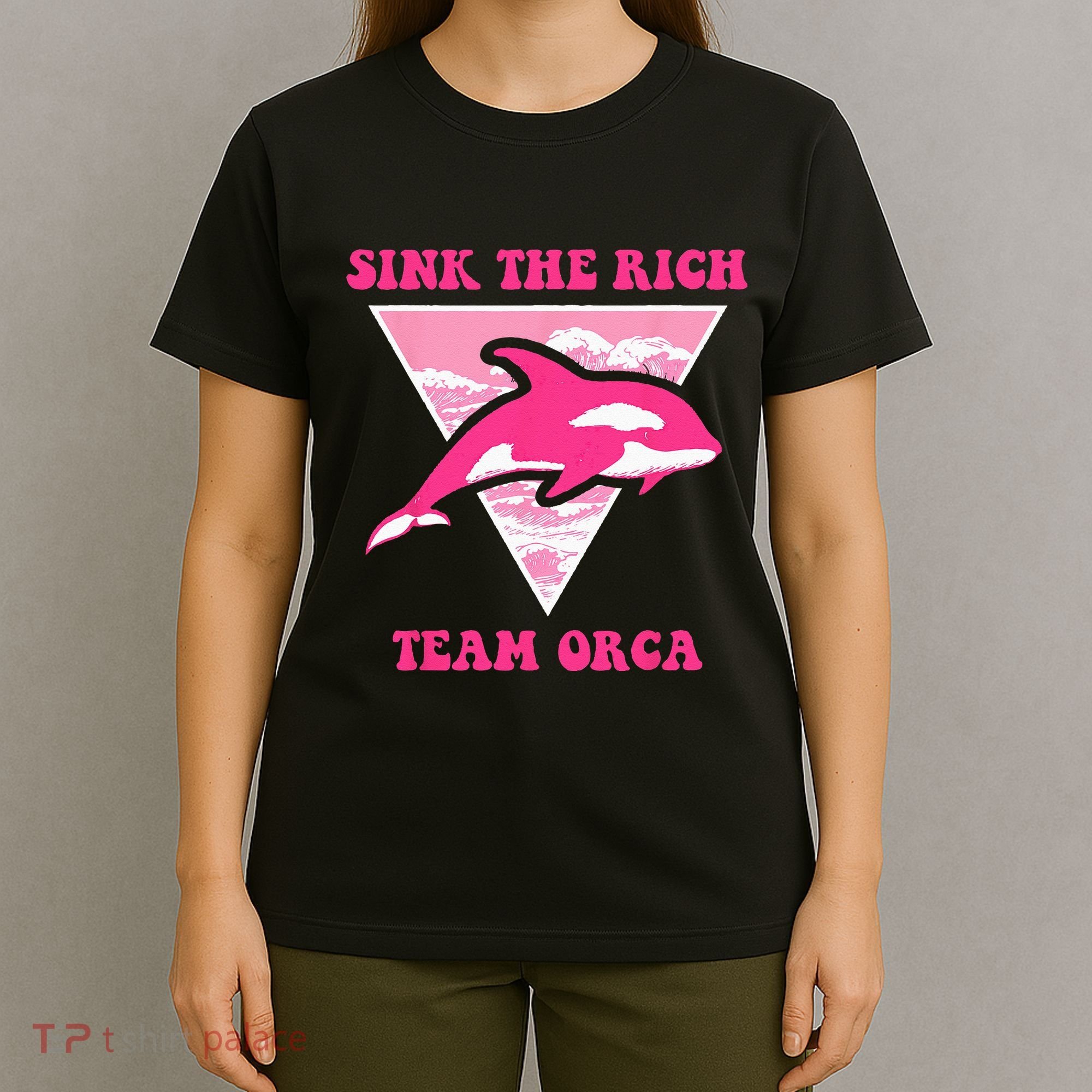 Sink The Rich Tea Orca Whale Apparel T-Shirt