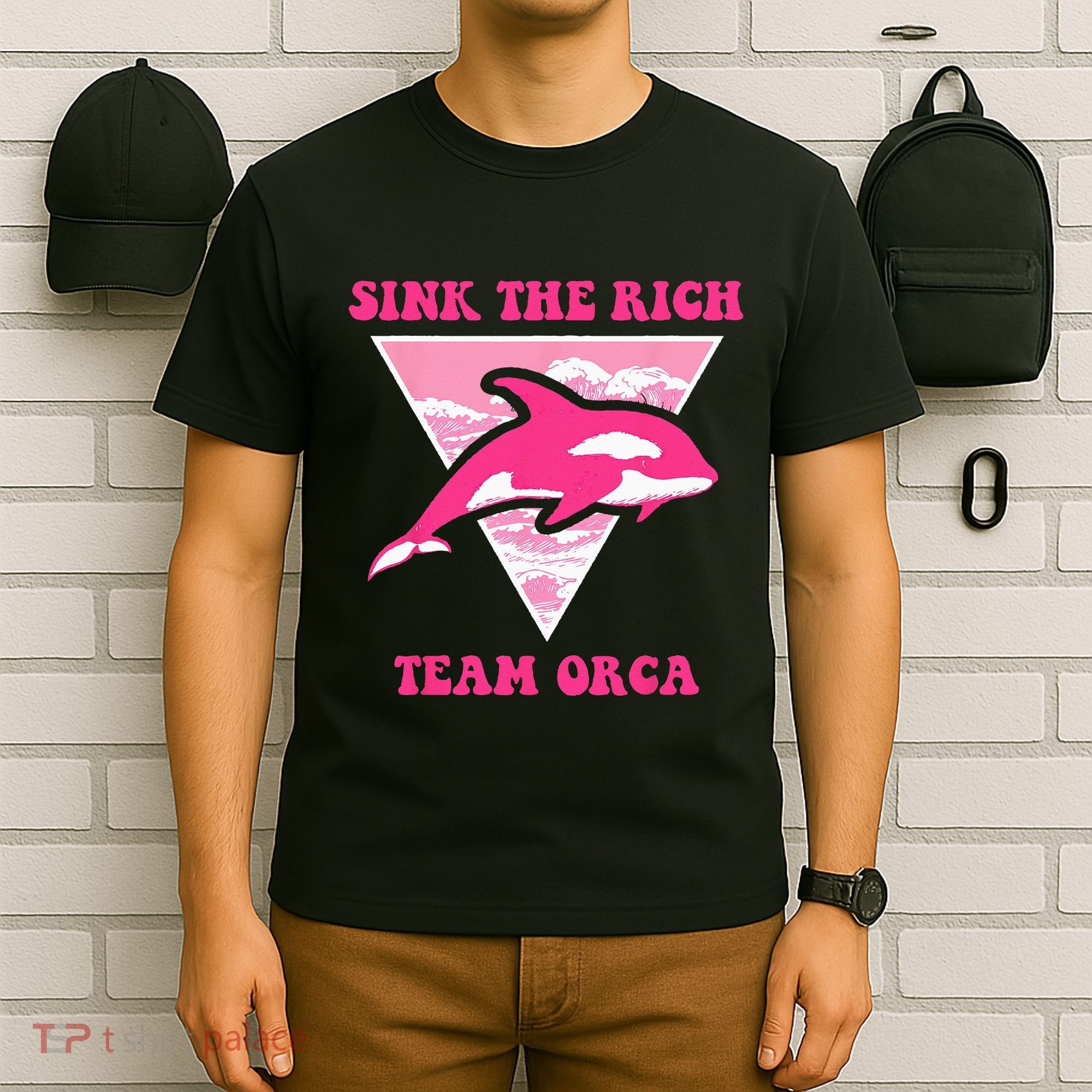 Sink The Rich Tea Orca Whale Apparel T-Shirt