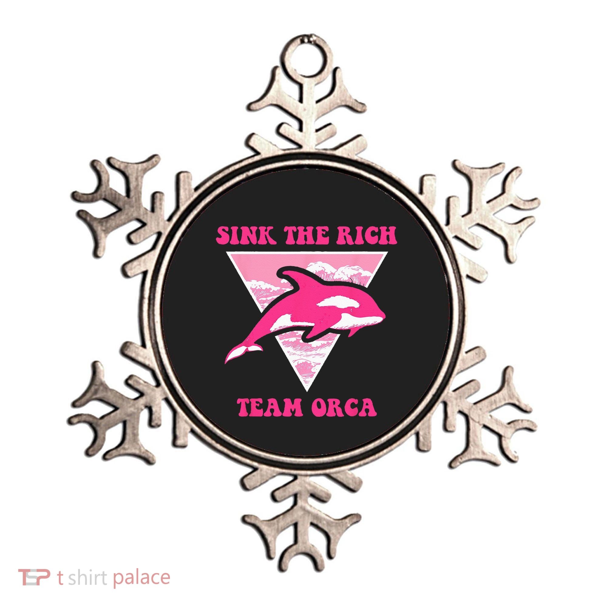Sink The Rich Tea Orca Whale Apparel Ornament