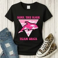 Sink The Rich Tea Orca Whale Apparel Women's T-Shirt thumb 3