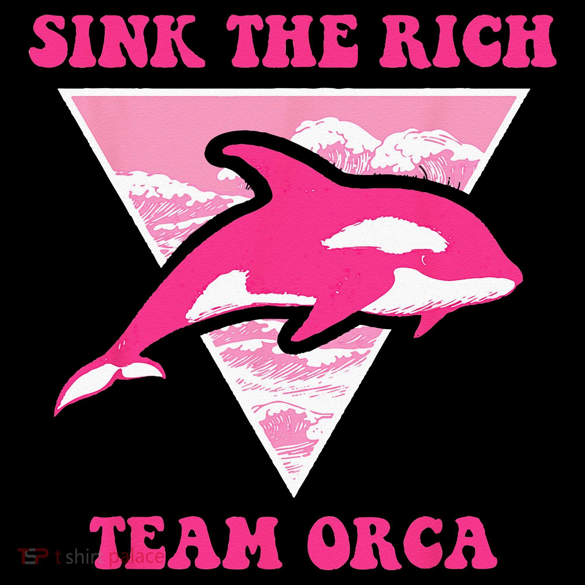 Sink The Rich Tea Orca Whale Apparel Kids Sweatshirt