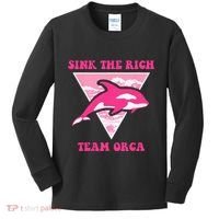 Sink The Rich Tea Orca Whale Apparel Kids Long Sleeve Shirt thumb 0