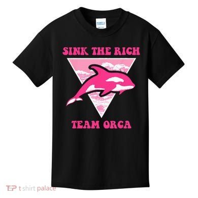 Sink The Rich Tea Orca Whale Apparel Kids T-Shirt