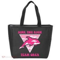 Sink The Rich Tea Orca Whale Apparel Tote Bag thumb 0