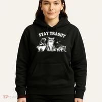 Stay Trashy Raccoon Opossum Skunk Hoodie thumb 5